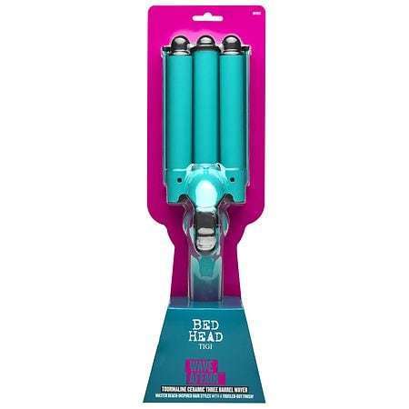 lot 34926 image: TIGI Bed Head Wave Affair 3 Barrel Digital Jumbo Hair Waver Tourmaline Styling Tool with 10 Heat Settings