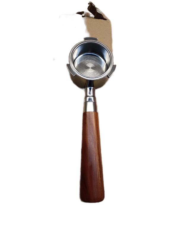 lot 35597 image: Espresso Portafilter with Wood Handle -Retails $68