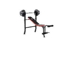 lot 14102 image: Marcy StoreMarcy Standard Bench with 100 lb. Weight Set PM-2084 - Retail $245