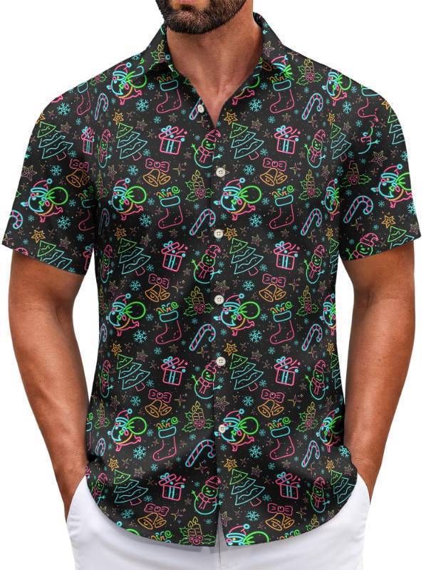 lot 34254 image: Christmas Shirt for Men- Size LARGE