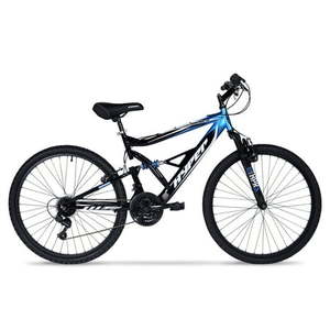 lot 33856 image: Hyper Bicycles 26  Shocker Mountain Bike  Adult Ages 14  BlackBlue - Retail $188