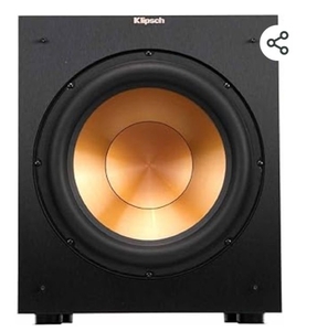 lot 35969 image: Klipsch R-12SW Powerful Deep Bass Front Firing 12 Copper-Spun Driver 400W Digital Power Subwoofer 14 X 18.5 X 16 (Not Powering On) - Retail $239