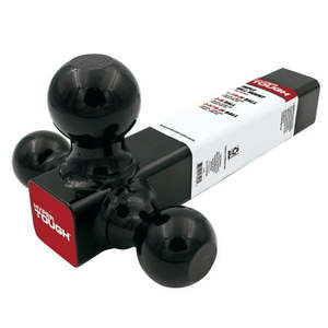 lot 35976 image: Hyper Tough Trailer Hitch Steel Tri-Ball Mount  Class IIIIV Towing  Black  Automotive Accessories  unit weight 10 lbs
