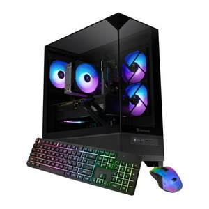 lot 36010 image: iBUYPOWER ESA7R77XT01 Gaming PC Desktop - AMD Ryzen 7 8700F  AMD Radeon RX 7700 XT 12GB  32GB DDR5 Non-RGB RAM  1TB NVMe SSD (No Power Cord)- Retail $1,099