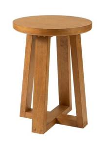 lot 37142 image: Better Homes & Gardens Ezra End Table, Light Honey Finish - Retail $88