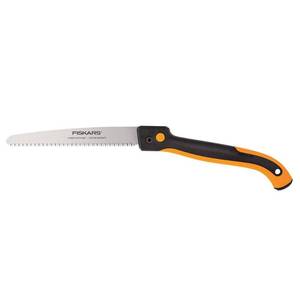 lot 37155 image: Fiskars 10in Power Tooth Softgrip Folding Saw - Black (390470-1006)