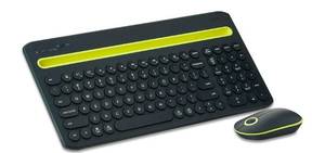 lot 38574 image: onn KB Combo Stand Wireless Bluetooth Keyboard with Matching Mouse