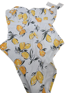 lot 38591 image: Womens Lemon Print One Piece Swimsuit -Size M
