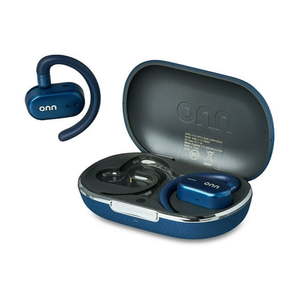 lot 38599 image: onn Wireless Open-Ear Earphones with Environmental Noise Canceling Microphones Black - Retail $50