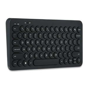 lot 38627 image: onn Mini Compact Wireless Office Keyboard USB Receiver 78 Keys Grey