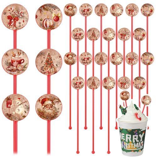 lot 32403 image: 60pcs Christmas Swizzle Sticks