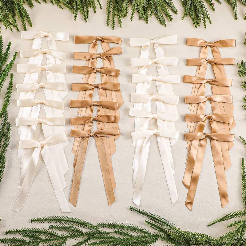 lot 32510 image: 60 Pcs Christmas Tree Bows