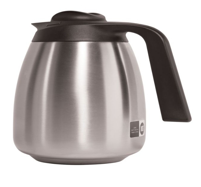 lot 35633 image: Thermal Carafe, 64 oz, Stainless SteelBlack - Retail $80