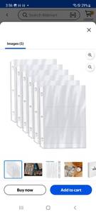 lot 33915 image: Clear Plastic Binder Trading Card Sleeve Large Bundle