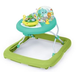 lot 36040 image: Bright Starts Wanderlights 2-in-1 Baby Walker for Infants, Blue, Green - Retail $189