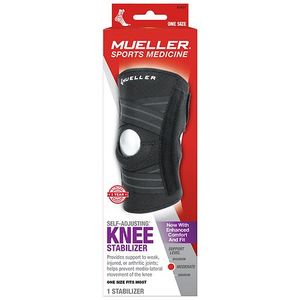 lot 38675 image: Mueller Self Adjusting Knee Stabilizer Black One Size Fits Most