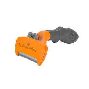 lot 38691 image: Furminator Undercoat Long Hair Deshedding Tool For Dogs - Orange M Ergonomic Handle