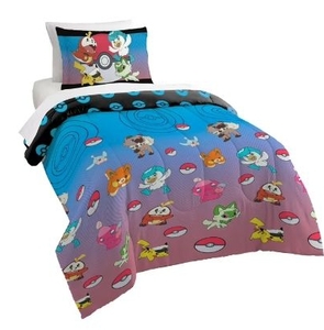lot 36031 image: Pokemon On The Horizon 2 Piece TwinFull Comforter & Pillowcase Set for Kids