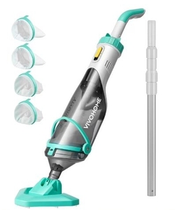 lot 36051 image: SPECSTAR Cordless Pool Vacuum with Telescopic Pole, Powerful Suction up to 18.9 GPM, 60 Mins Running Time, Handheld Rechargeable Swimming Pool Cleaner for PoolsSpasHot Tubs (Missing Parts)