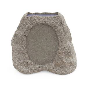 lot 36057 image: Victrola - Outdoor Wireless Bluetooth Solar Rock Speaker Connect (Each) - Stone (Not Powering On)- Retail $150