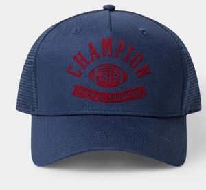 lot 36063 image: Champion Adult Phys Ed Twill Trucker Hat - Navy