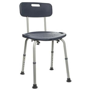 lot 37158 image: Equate Bath Chair and Shower Chair with Back - Seat for Elderly Handicap Disabled 350 lb Capacity