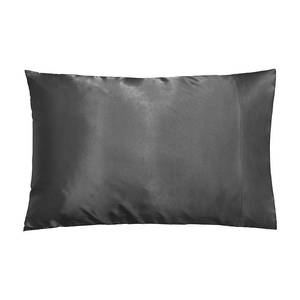 lot 38654 image: Discover Night LLC NIGHT Dual-Sided Silk Pillowcase Reversible Mulberry Silk & Eucalyptus Gunmetal - Standard