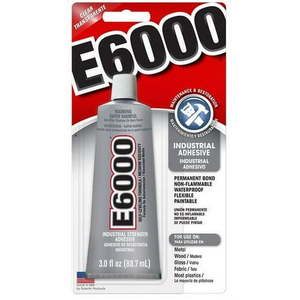 lot 38655 image: Eclectic E6000 Adhesive Glue  Industrial Strength Clear  3 fl. Oz.