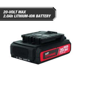 lot 38682 image: Hyper Tough 20V 2.0Ah Rechargeable Battery with USB-a and USB-c Ports