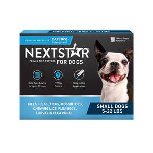 lot 38694 image: NextStar Flea & Tick Topical Treatment for Small Dogs - 5 to 22lbs - 3ct