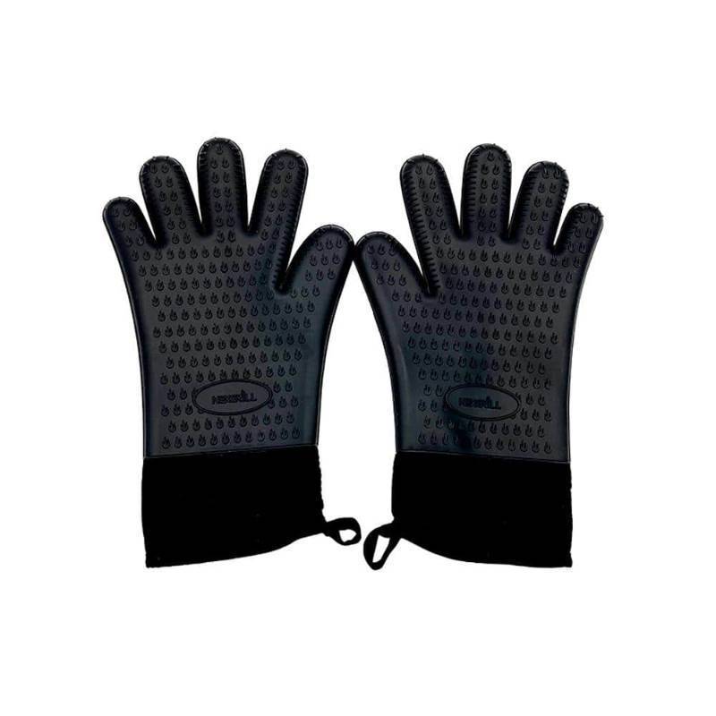lot 33603 image: NexGrill Grilling Gloves in Black Silicone (1-Pair)