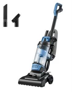 lot 37166 image: Mainstays Lightweight Bagless Upright Vacuum Cleaner with Brush and Crevice Tool - Retail $51