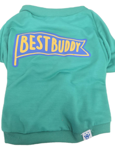 lot 38715 image: Oodles Green Best Buddy Dog Sweater -Size Medium