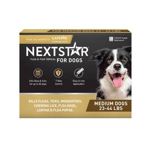 lot 38751 image: NextStar Flea & Tick Topical Treatment for Medium Dogs - 23 to 44lbs - 3ct EXPIRATION DATE UNKNOWN