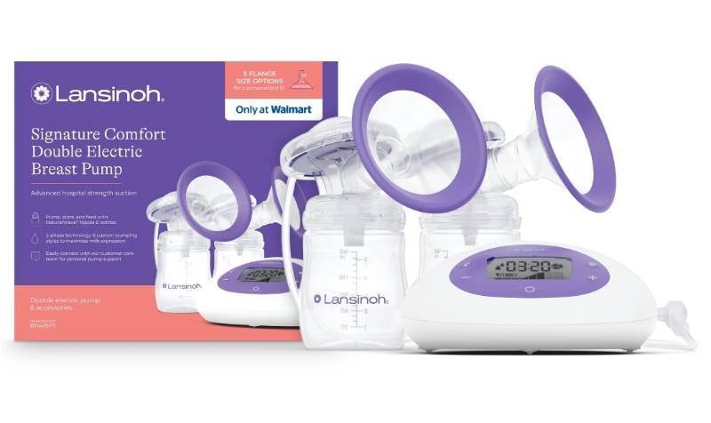 lot 33624 image: Lansinoh Signature Comfort Double Electric Breast Pump (May Be Missing Parts) - Retail $99