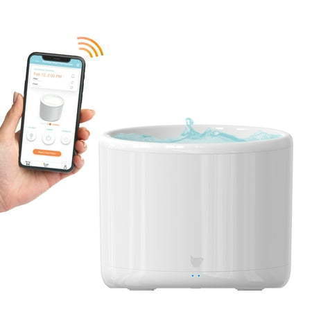 lot 15737 image: Instachew Purrflow Smart Pet Cat & Dog Water Fountain Automatic Cat and Dog Water Dispenser - Retail $50