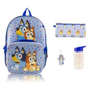 lot 33963 image: Bluey 2L 16 5pc Kids Lunch Set with Backpack - Blue