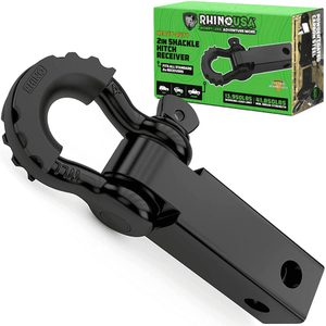 lot 33971 image: Rhino USA Shackle Hitch Receiver - Fits 2  Receivers - Towing Accessory for Trucks & Jeeps