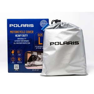 lot 33974 image: Polaris Heavy Duty Motorcycle Cover- Large up to 96 - Retail $50