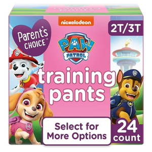 lot 33977 image: Parents Choice Girls Training Pants  2T3T  24 Count