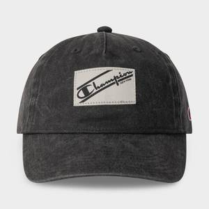 lot 37168 image: Champion Adult Pigment-Washed Twill Baseball Hat - Black (One Size Fits All)