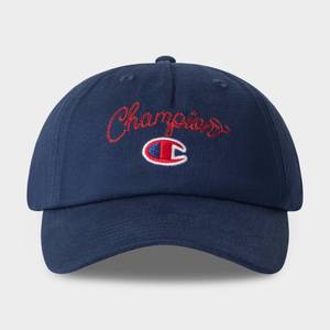 lot 37172 image: Champion Adult Script Jersey Baseball Hat - Navy (One Size Fits All)