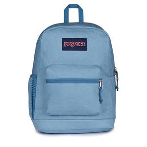 lot 37176 image: JanSport Cross Town Plus Remix 17 Backpack - Light Blue High School Abstract Bookbag - Retail $55