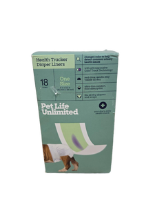 lot 38784 image: Pet Life Unlimited Health Check Diaper Liners, One Size, 17ct