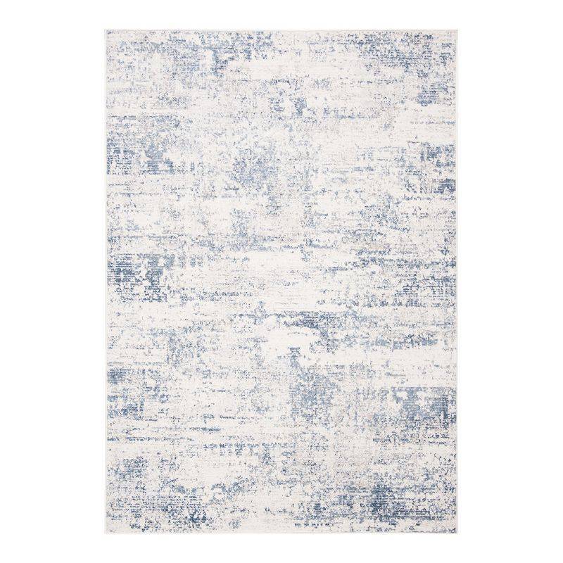 lot 15952 image: Safavieh Amelia Ian Abstract Runner Rug  IvoryBlue (2ft2in.x8in) - Retail $110