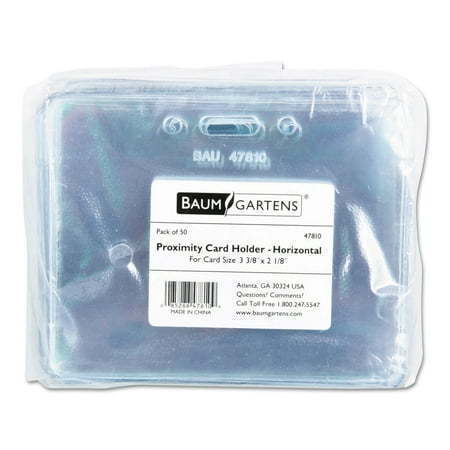 lot 9938 image: Baumgartens Sicurix Proximity Badge Holders 100 Pack