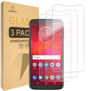 lot 33981 image: Mr.Shield 39-PACK Designed For MOTO Z3 PlayMoto Z3 (Verizon) Tempered Glass Screen Protector Japan Glass With 9H Hardness with Lifetime Replacement
