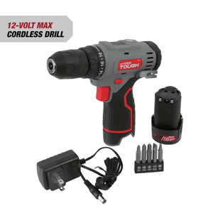 lot 36134 image: Hyper Tough 12V Max Lithium-Ion Cordless 38-inch Drill Driver with 1.5Ah Battery 99303