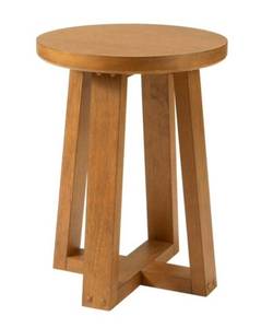 lot 37190 image: Better Homes & Gardens Ezra End Table, Light Honey Finish - Retail $75