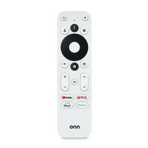 lot 38858 image: onn Voice Remote Compatible with onn Streaming Devices and Google TV  White
